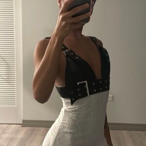 Black and White Women's Dress